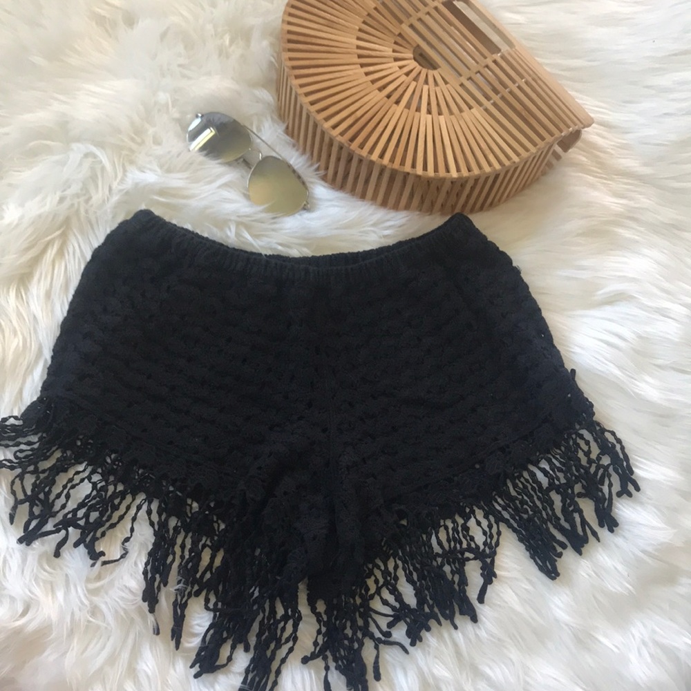 Crochet fringe festival shorts